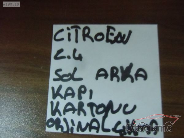 CİTROEN C4 SOL ARKA KAPI KARTONU , C4 KAPI DÖŞEMESİ ORJİNAL