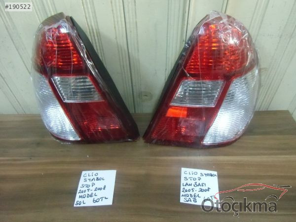 RENAULT CLİO SYMBOL STOP LAMBASI SAĞ SOL 2005-2008 MODEL