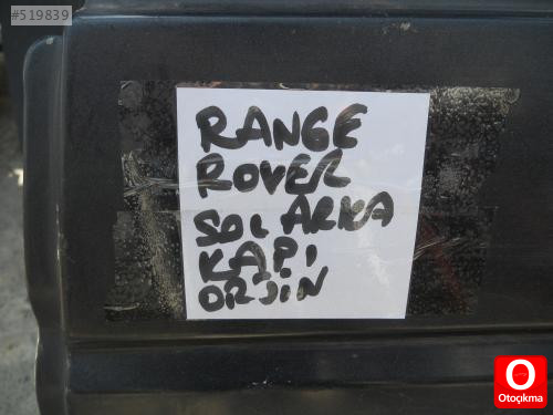 LAND ROVER RANGE ROVER SOL ARKA KAPI ORJİNAL