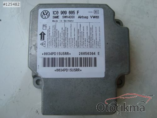 VW BORA-GOLF-TRANSPORTER AIRBAG BEYNI 1C0909605F