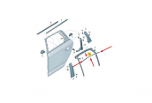 AUDİ A4 16-20 CAM DİREK ÇITASI SOL ARKA (KROM ) 8W5839643