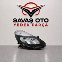 RENAULT CLİO ÖN FAR MOTORLU SİYAH HB.SAĞ SOL 2008 VE ÜZERİ/TAİWAN
