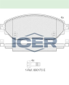 ICER FREN BALATA ON RENAULT TRAFIC III 1.6 DCI 2014- / OPEL VIVAR