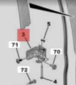 Citroen C-Elysee Sağ Kapı menteşesi 1608322680