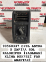 90560337 ASTRA ZAFİRA KALORİFER İZAGARA KLİMA MENFEZİ FAR ANAHTAR
