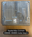 TOYOTA HİLUX 2.8 44 89666-0KB90 MOTOR BEYNİ          (XS1306S26)