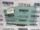 ÇIKMA TOYOTA COROLLA 2005 SAĞ ARKA KAPI CAMI