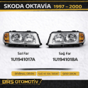 SKODA OKTAVİA 1997 2000 SAĞ SOL FAR  1U1941017A 1U1941018A