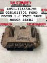 4M51-12A650-YE 0281011701 FORD FOCUS 1.6 TDCI 7AME MOTOR BEYNİ