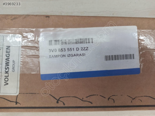 Ön Tampon Orta Izgara Nikelajı Orjinal Skoda Superb 2015-2023