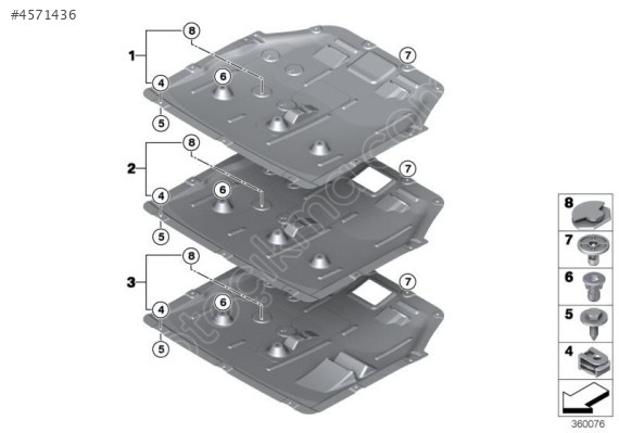 MİNİ COOPER F55 - F56 MOTOR ALT MUHAFAZA 51757343141 İstanbul