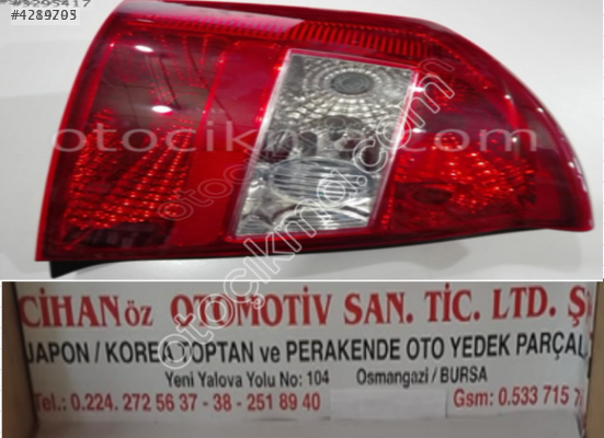 SORENTO R-L 04-06 ARKA STOP...