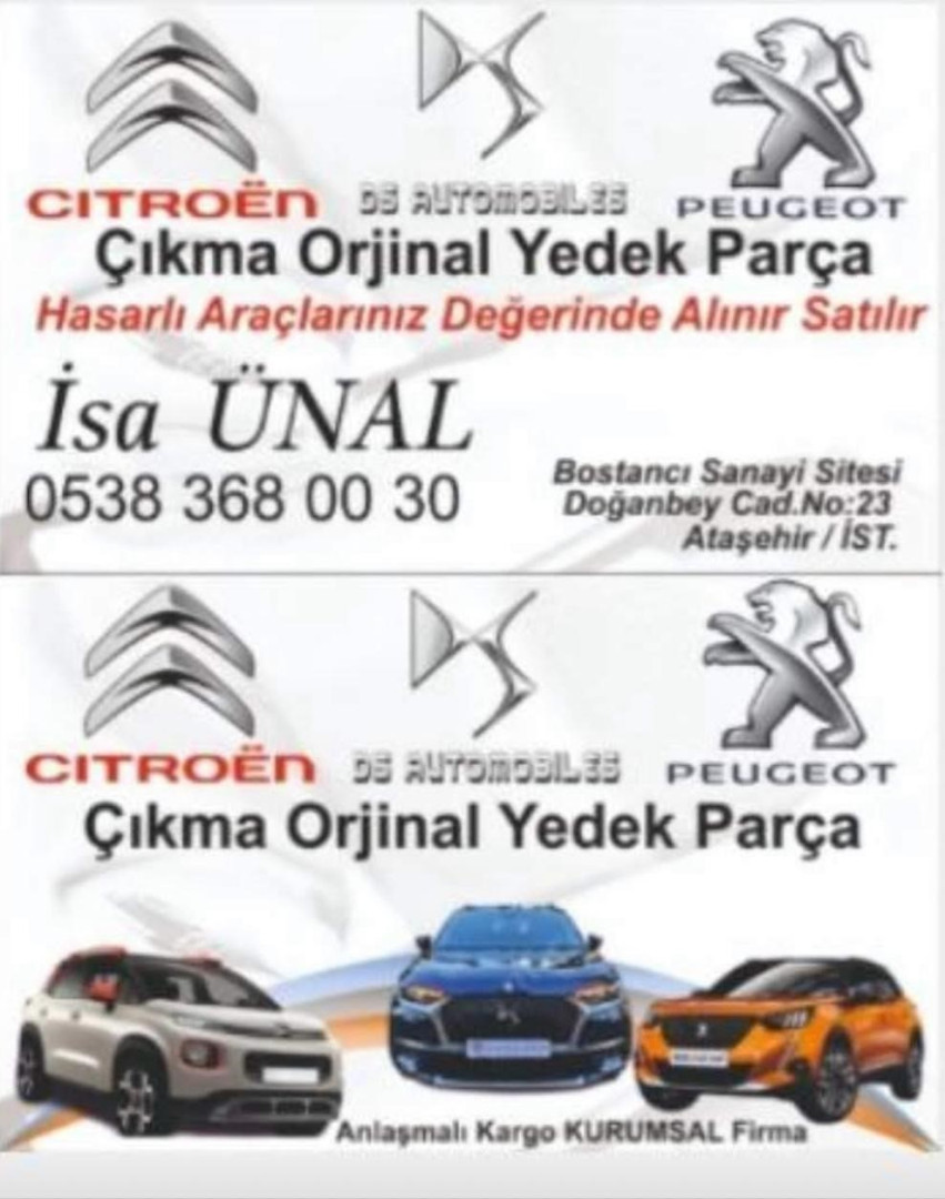 Peugeot Citroen Çıkma Sıfır Yedek Parça